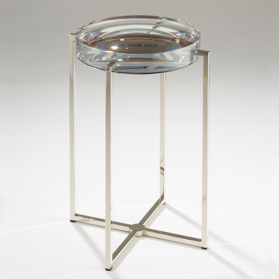 Lens Coffee Table cast in clear resin
